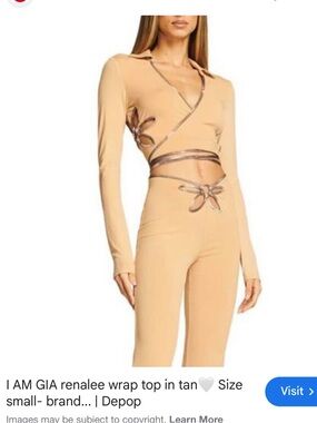 I.AM.GIA Renalee wrap top